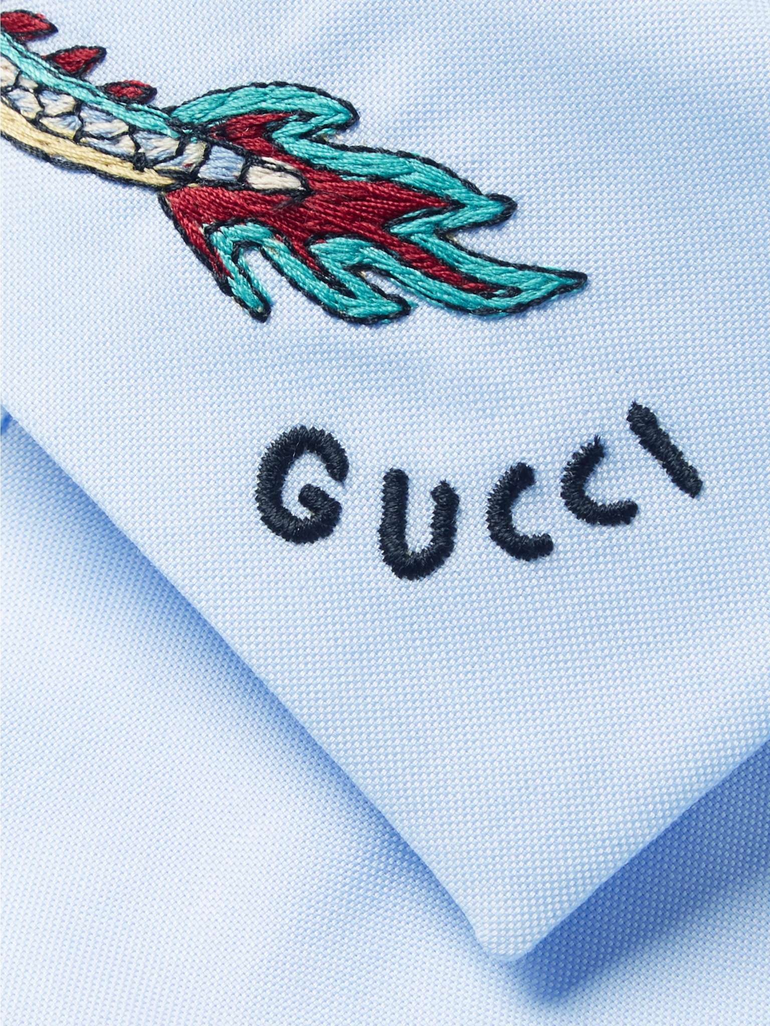 Logo-Embroidered Cotton Oxford Shirt - 3