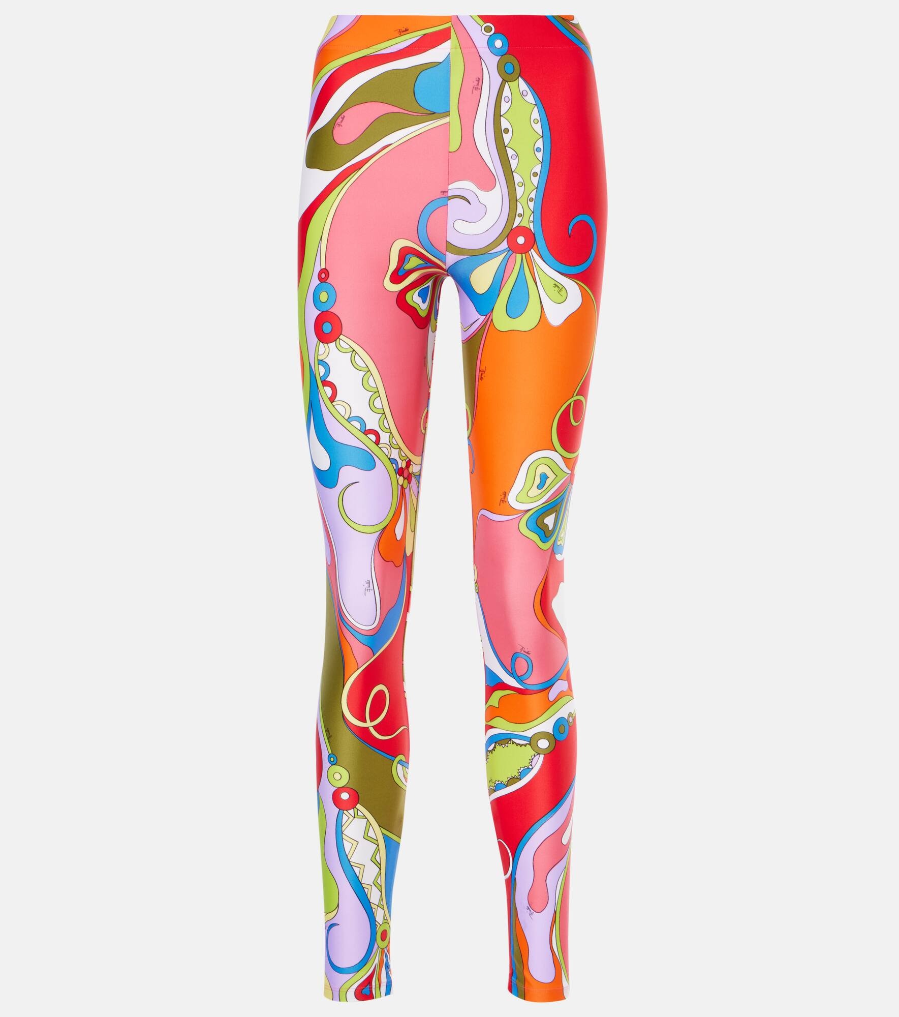 Orchidee printed leggings - 1