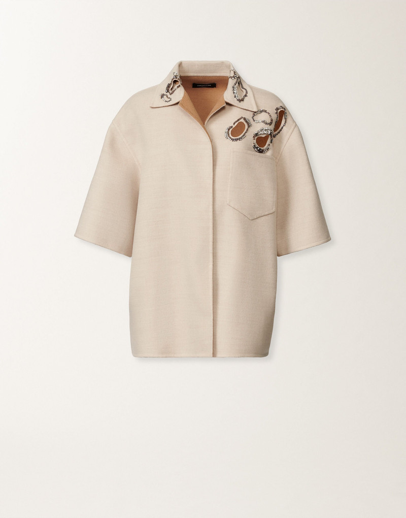 Double wool shirt jacket 1