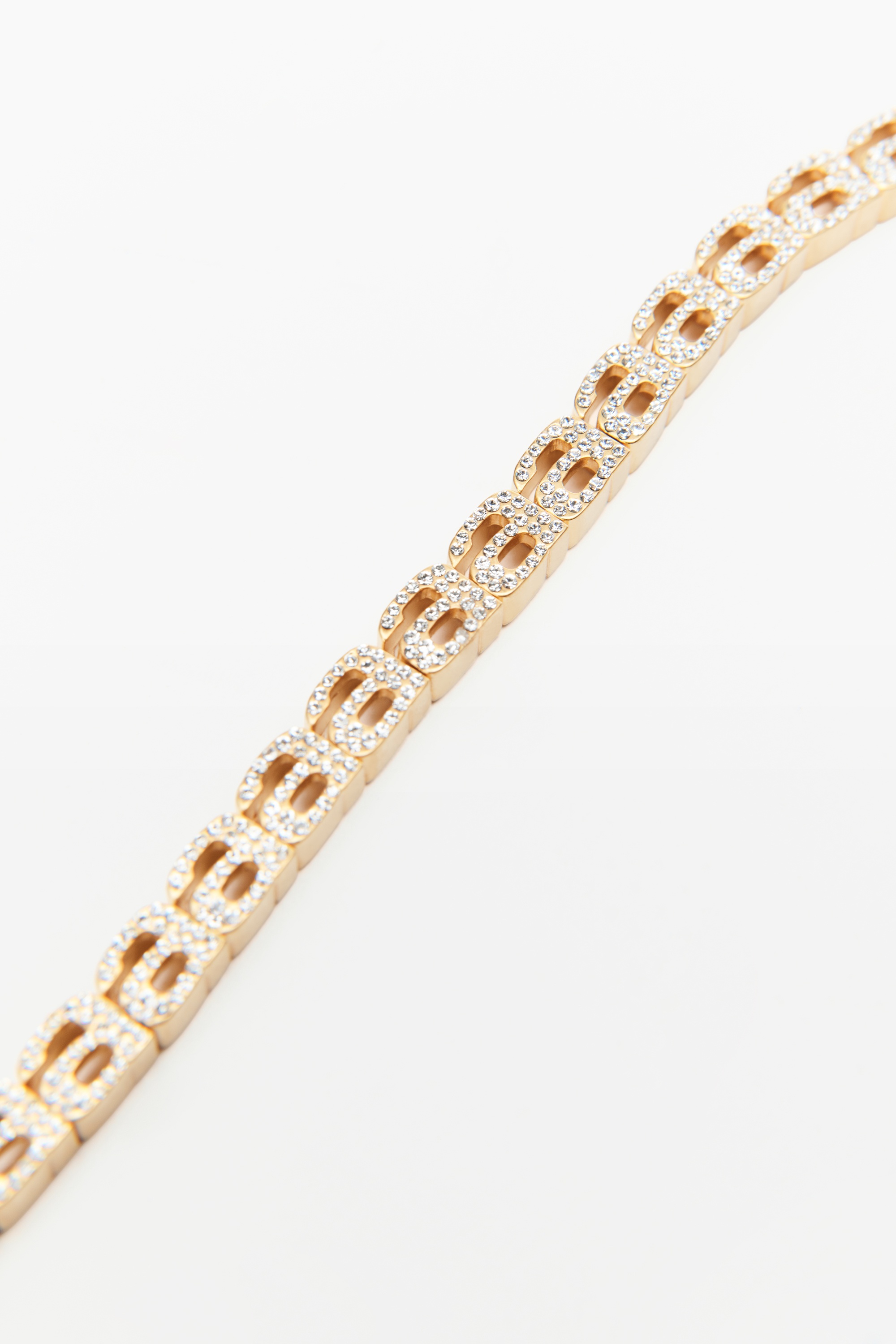DIAMANTE A TENNIS BRACELET IN BRASS - 2