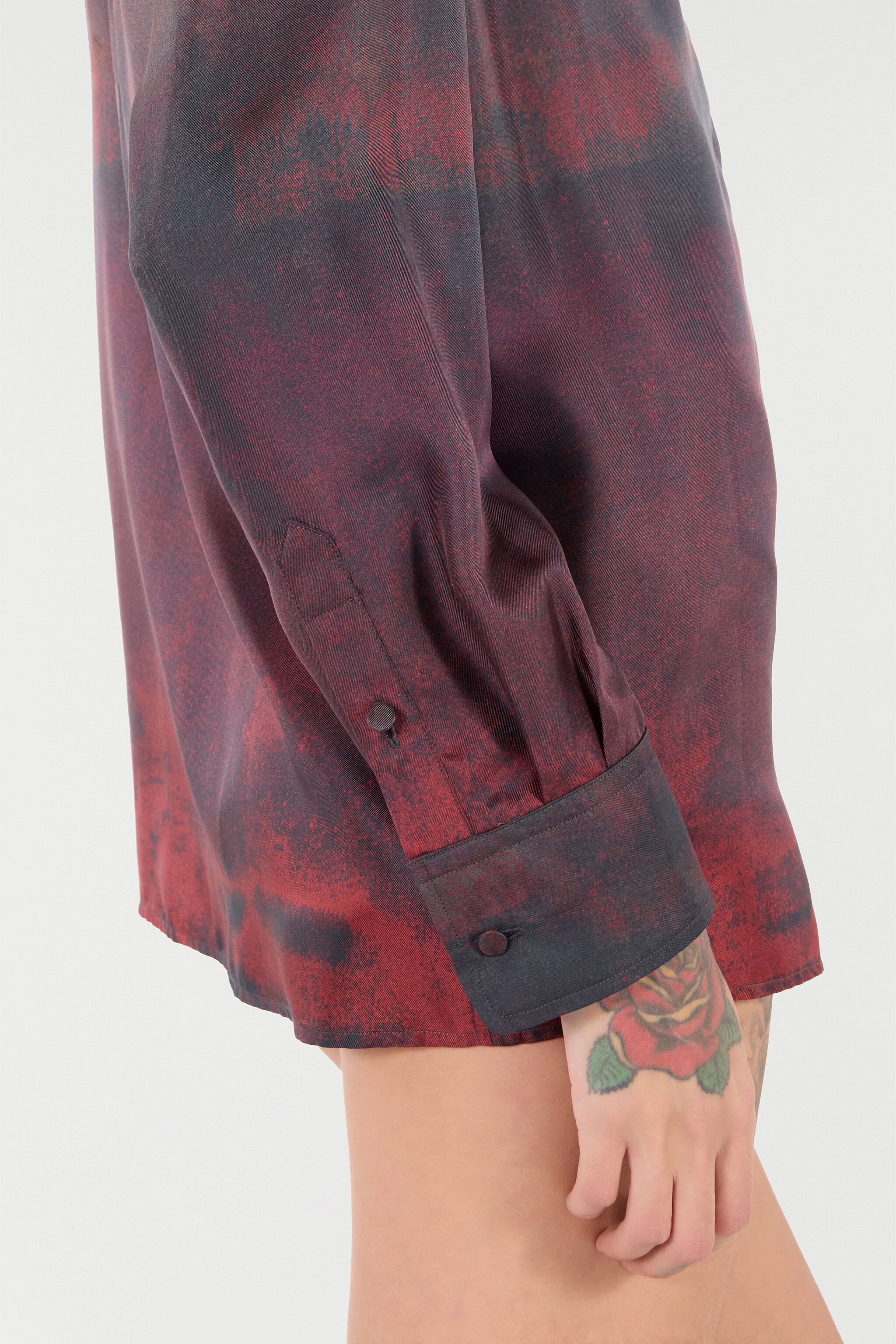 Silk Shirt with Garment-Dyed Effect - 7