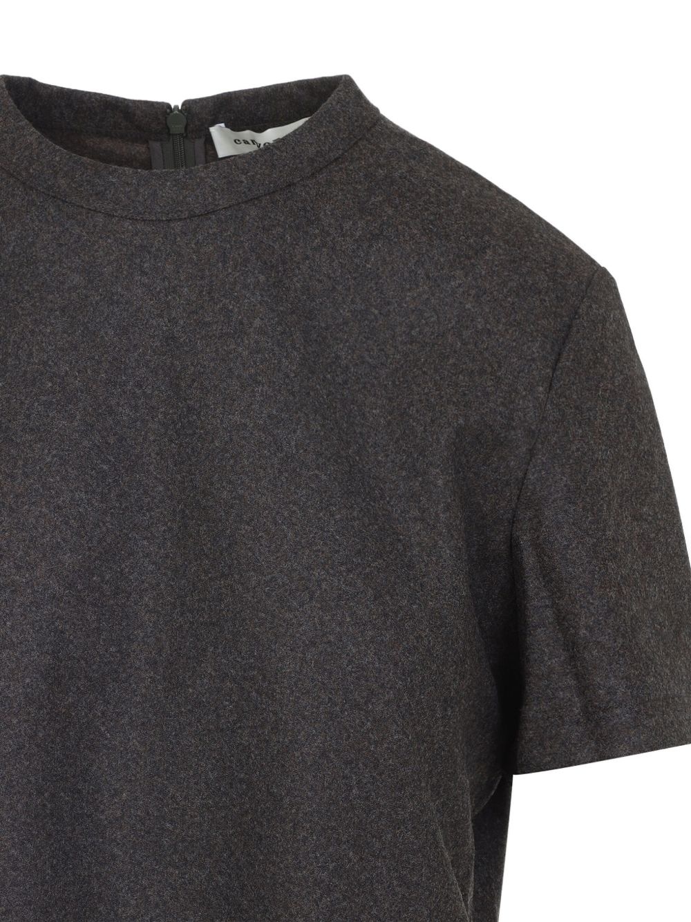 high-neck short-sleeve T-shirt - 3