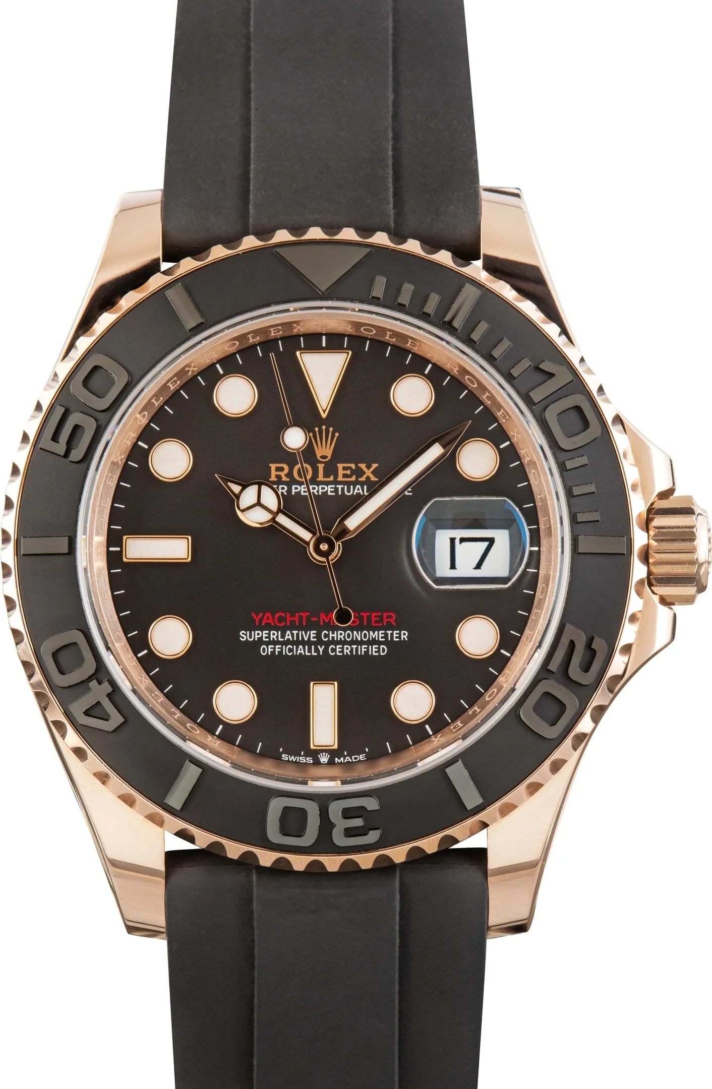 Rolex Yacht-Master 40 Everose Gold 126655 Black Dial - 1
