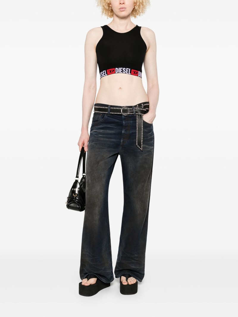 Diesel logo-underband cropped top outlook
