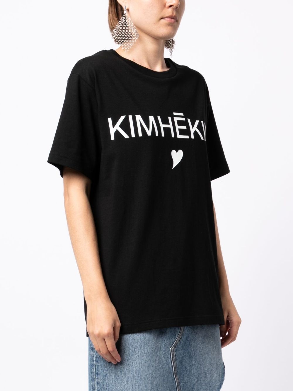 logo-print T-shirt - 3