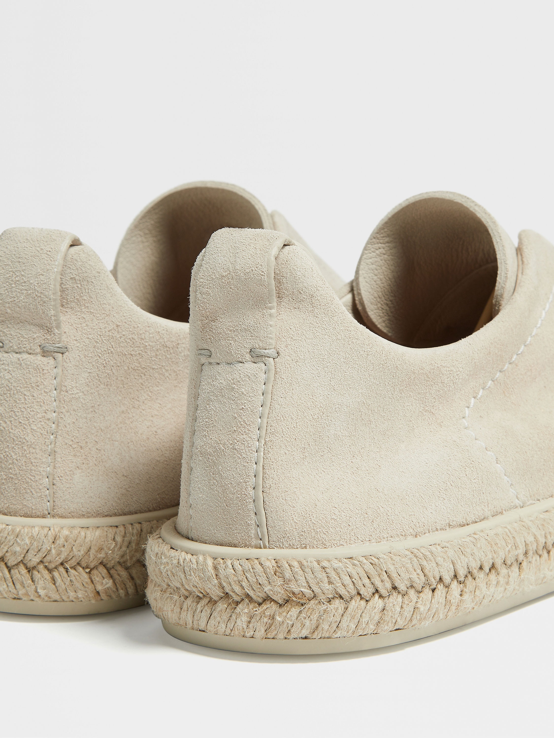 WHITE DEERSKIN TRIPLE STITCH™ ESPADRILLES - 2
