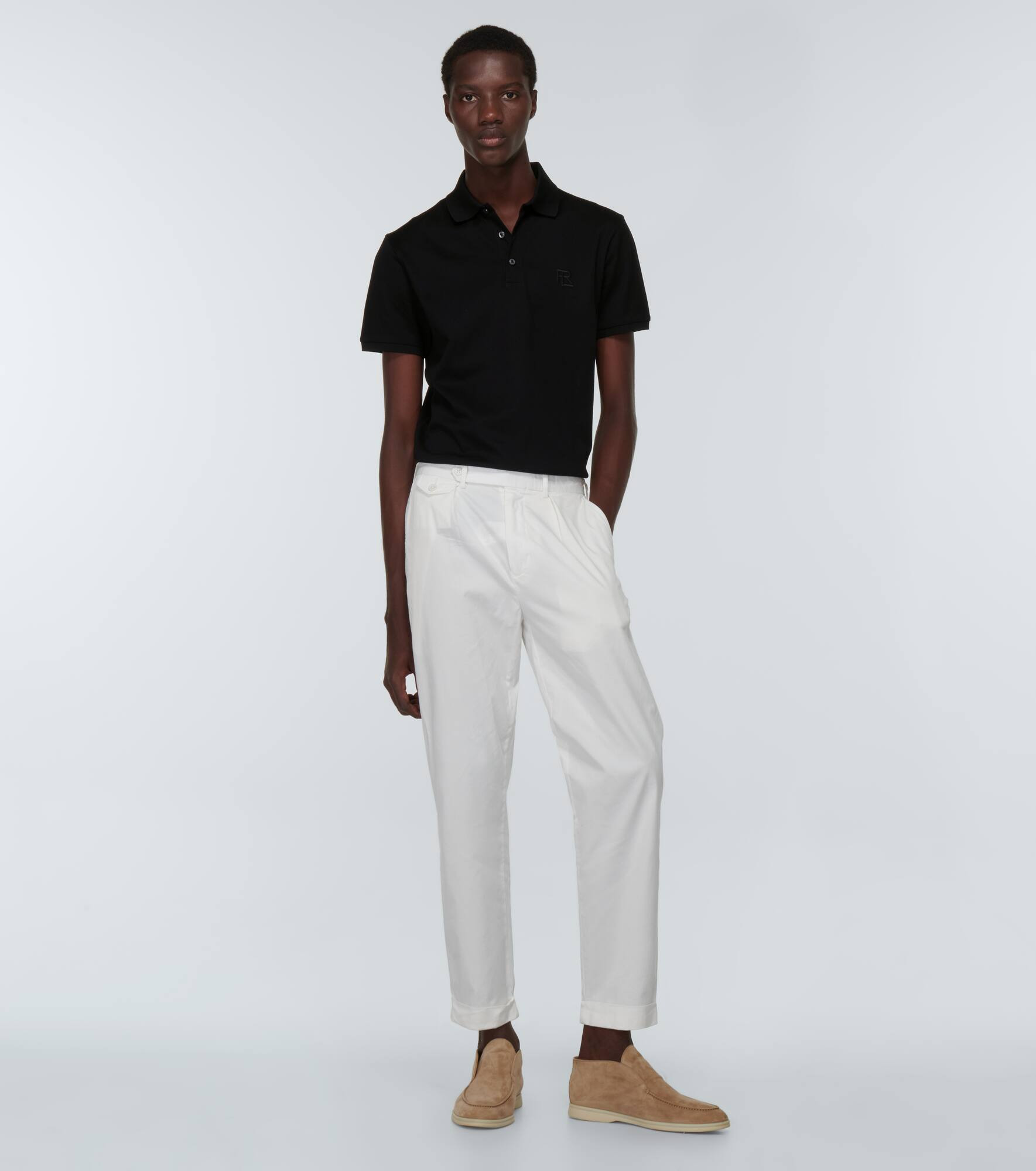 Cotton piqué polo shirt - 2