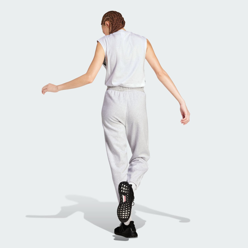 Essentials 3-Stripes Fleece Loose-Fit Pants 3