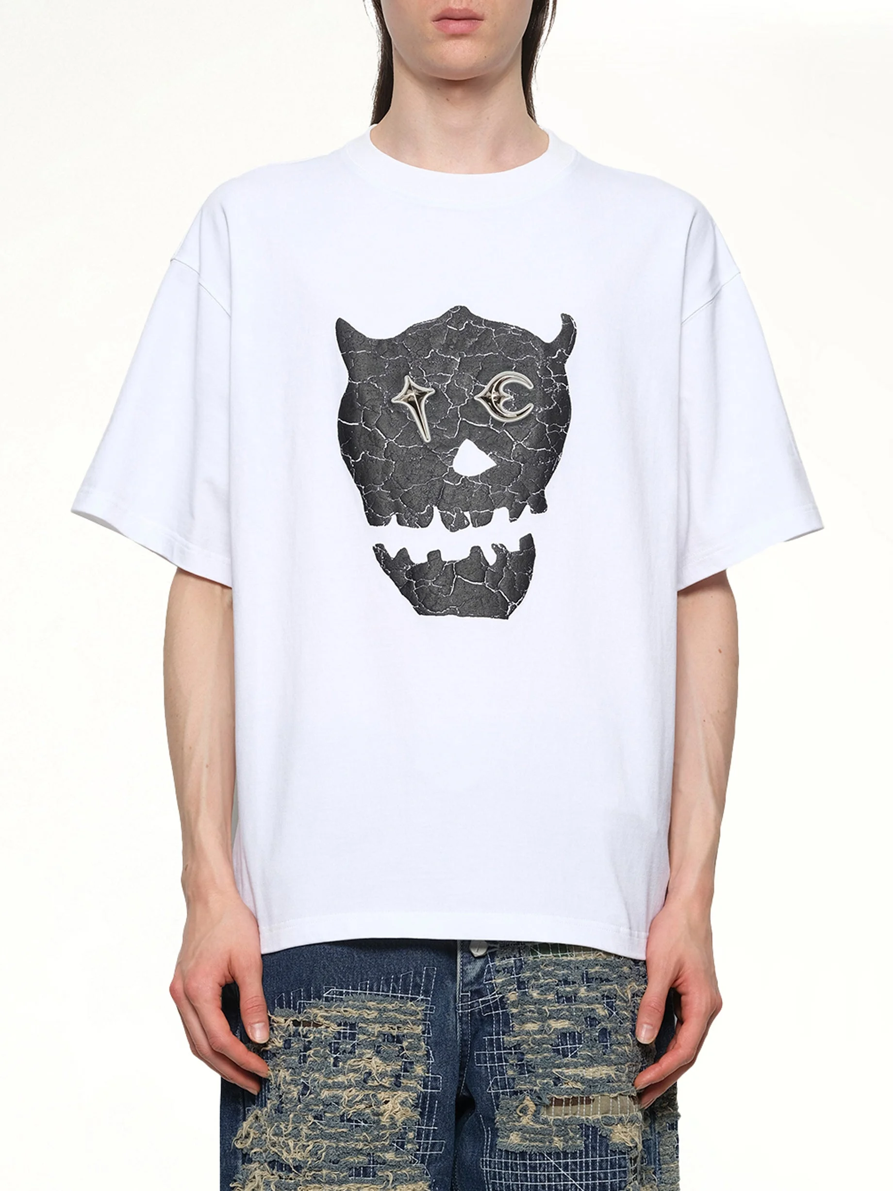 TC Skull T-Shirt in White - 1