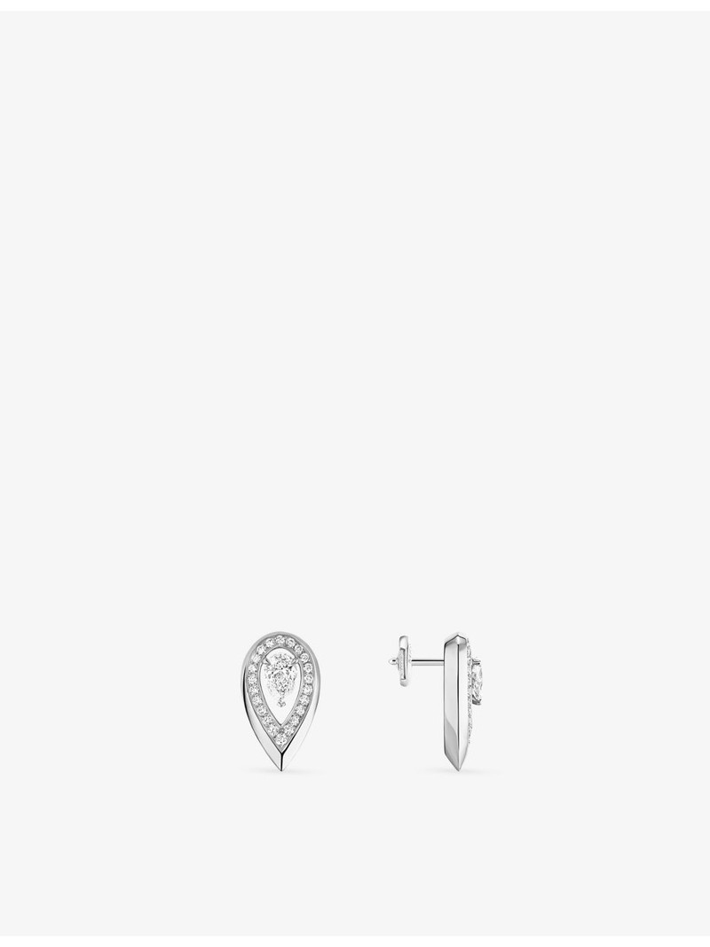 Fiery Gold and 0.10ct Diamond Stud Earrings 3