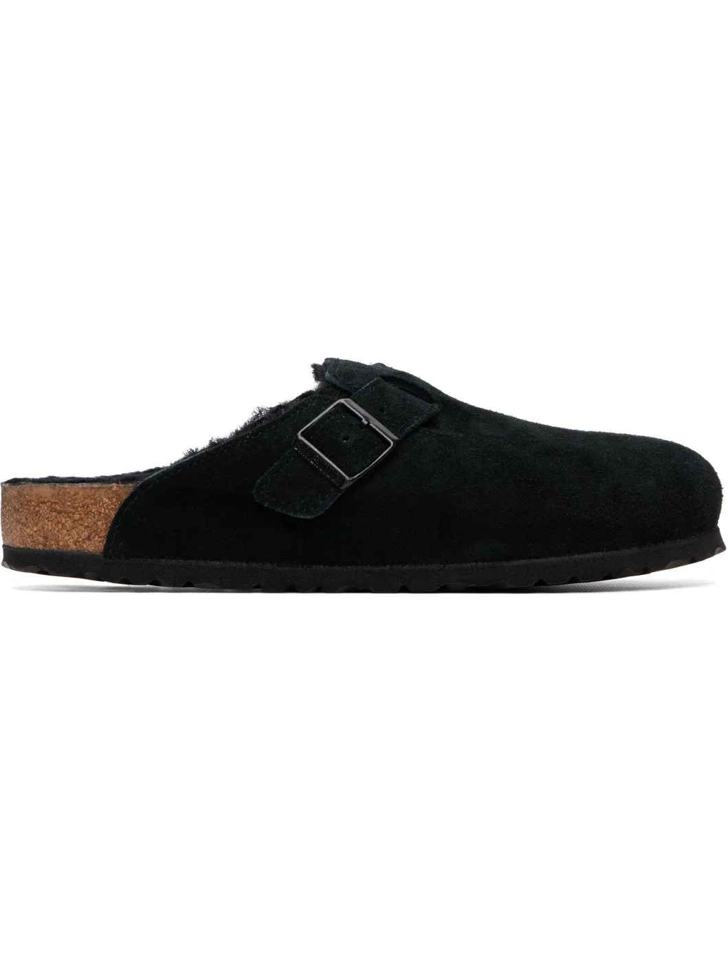 Black Regular Boston Shearling Loafers - 1