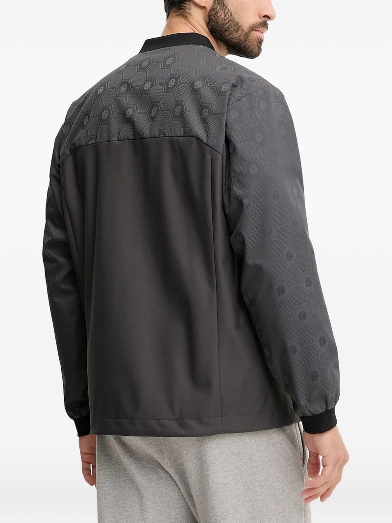 BOSS hexagon-pattern bomber jacket outlook