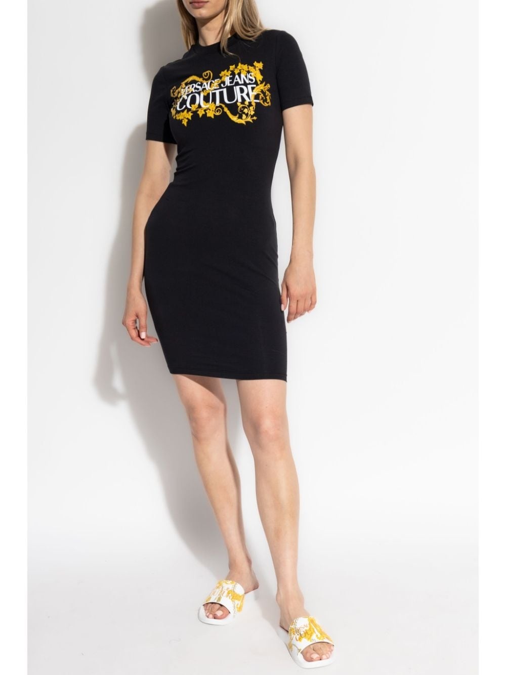 logo-print t-shirt dress - 2