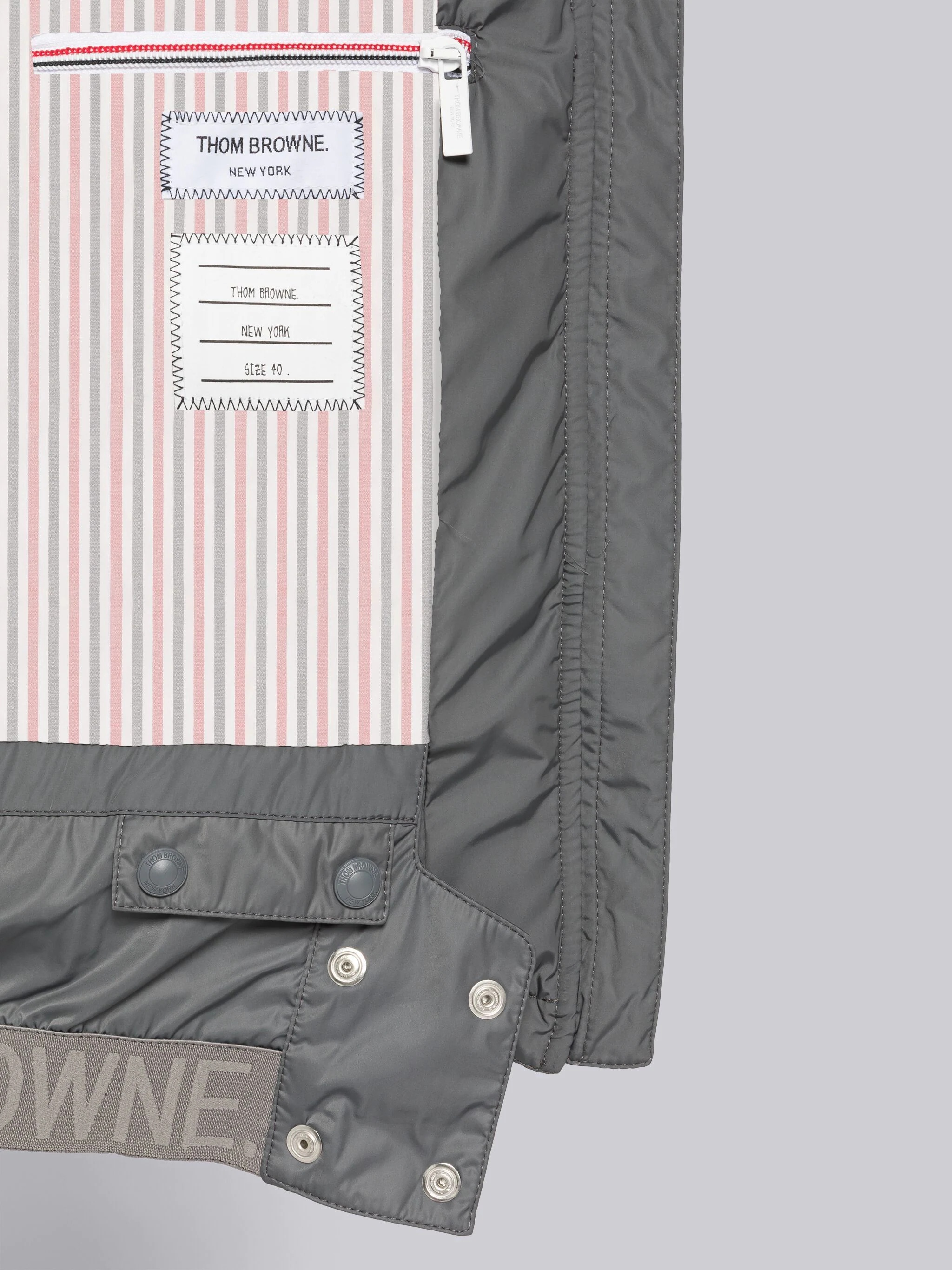 Poly Twill 4-Bar Funnel Neck Down Vest - 6