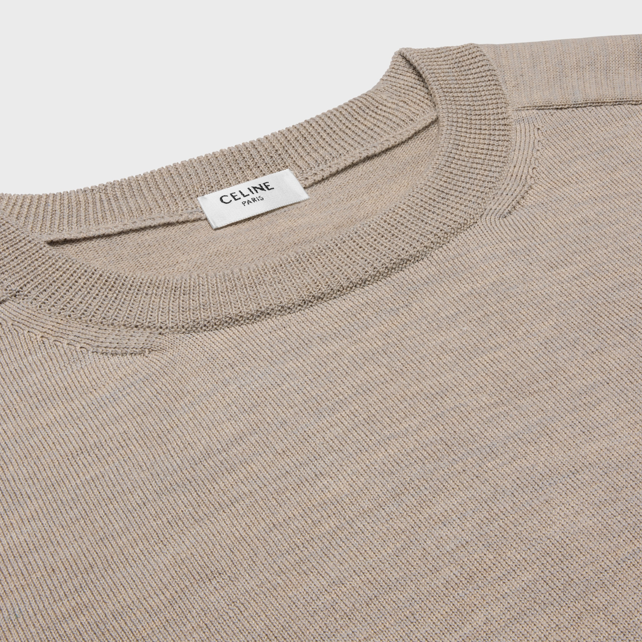 triomphe crew neck sweater in wool - 3