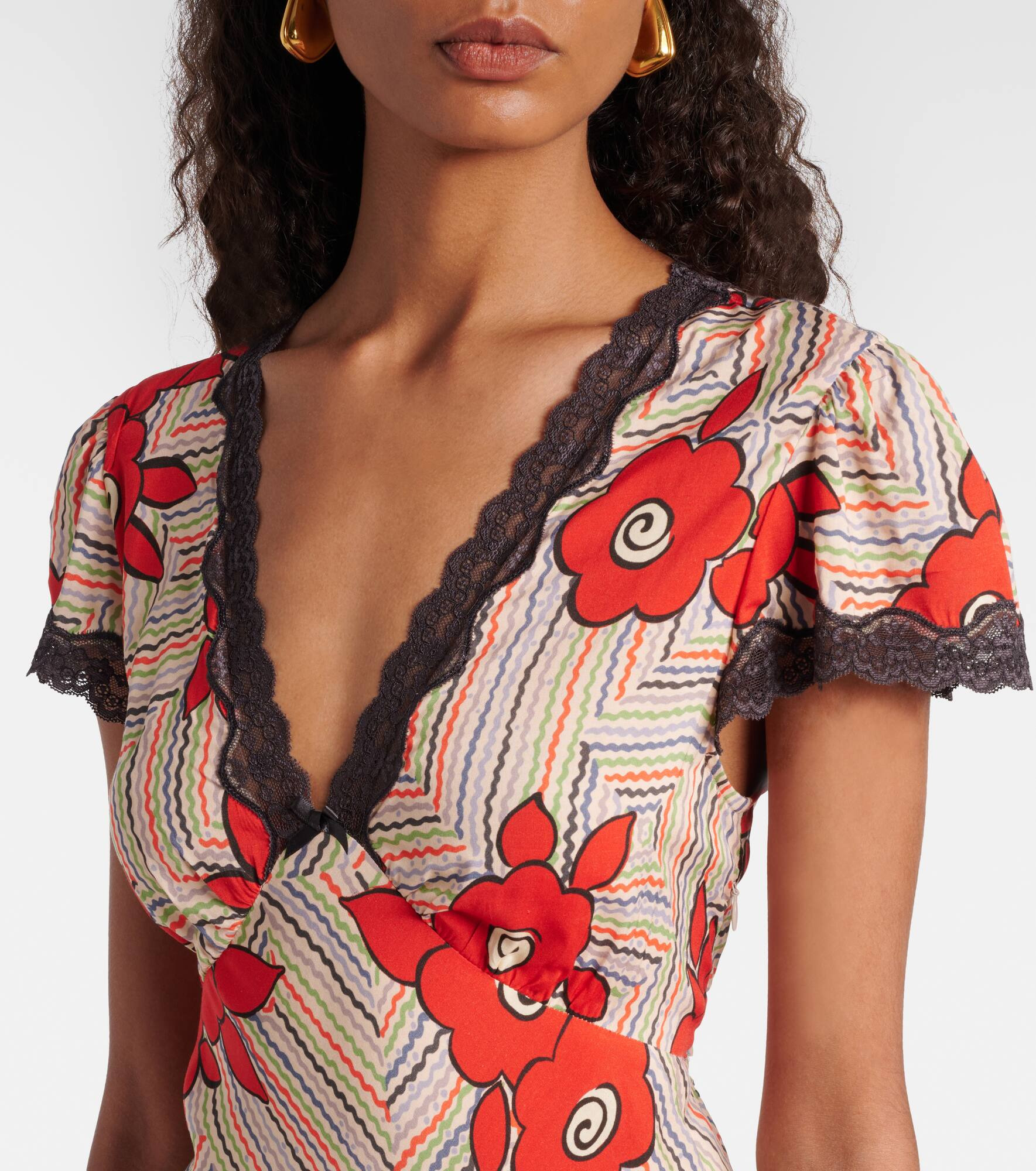 Clarice floral midi dress - 4