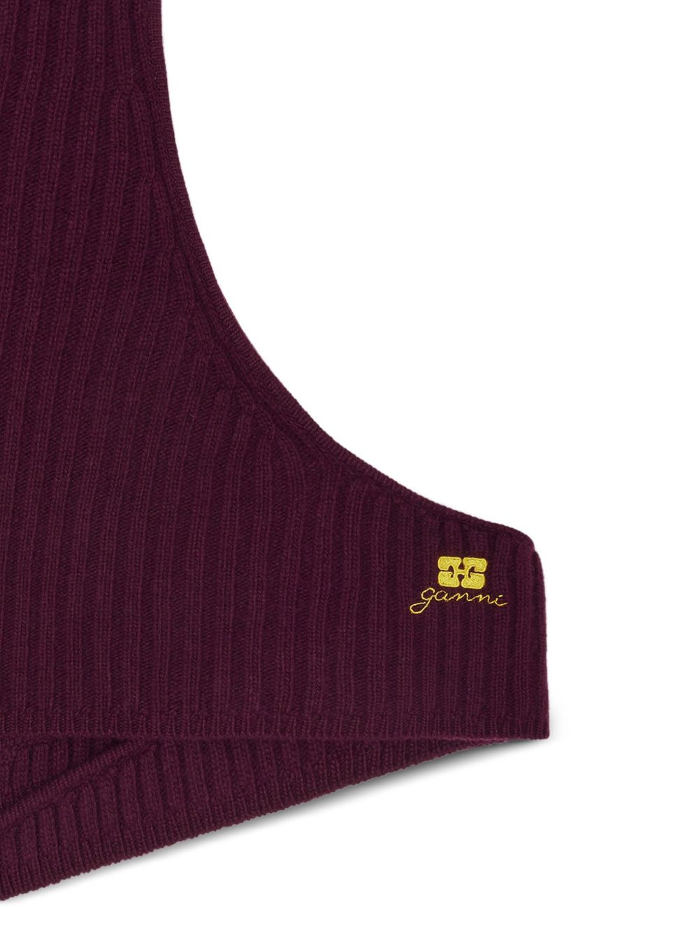 embroidered-logo balaclava - 2