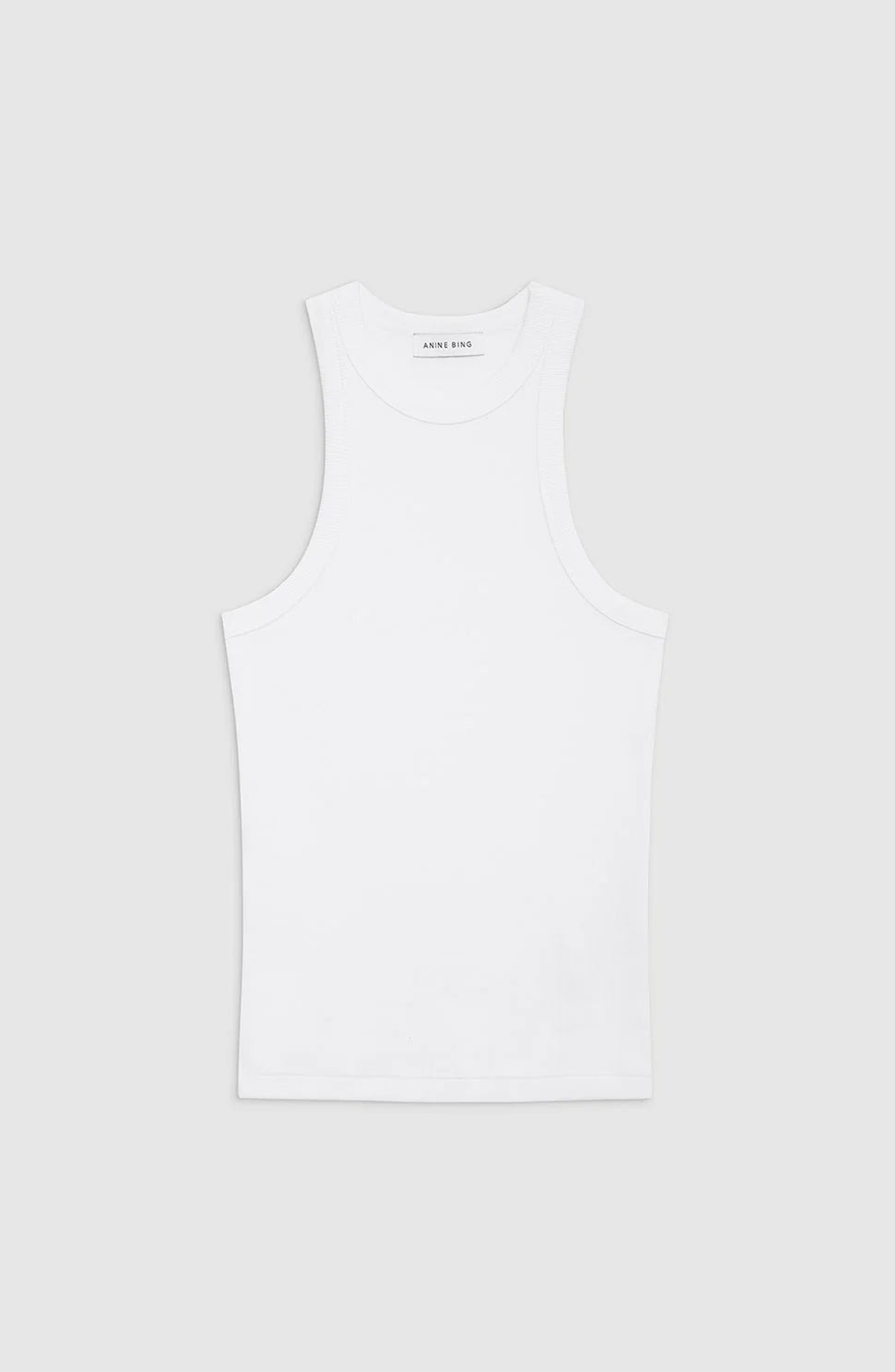 ANINE BING Eva Tank Top in White at Nordstrom - 1