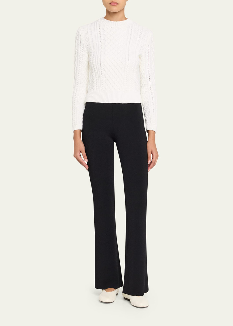 Altuzarra Cabbie Cable Knit 3/4-Sleeve Sweater outlook