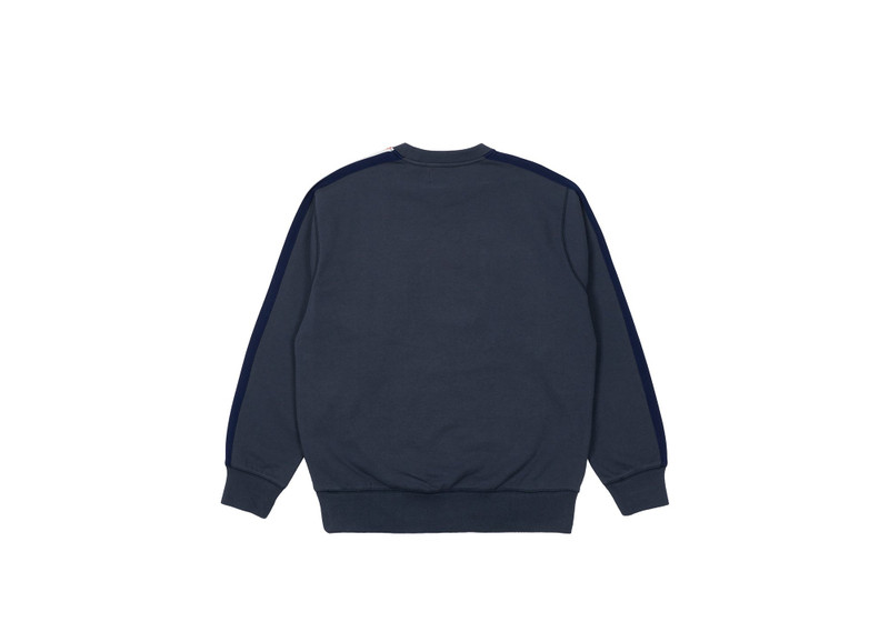 PALACE FLAG STRIPE CREW NAVY outlook