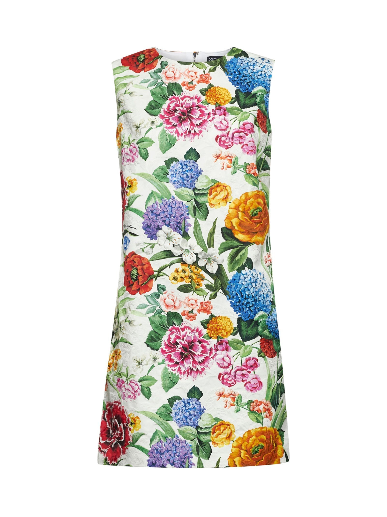 Dolce & Gabbana Women Floral Print Jacquard Cotton Short Dress - 1