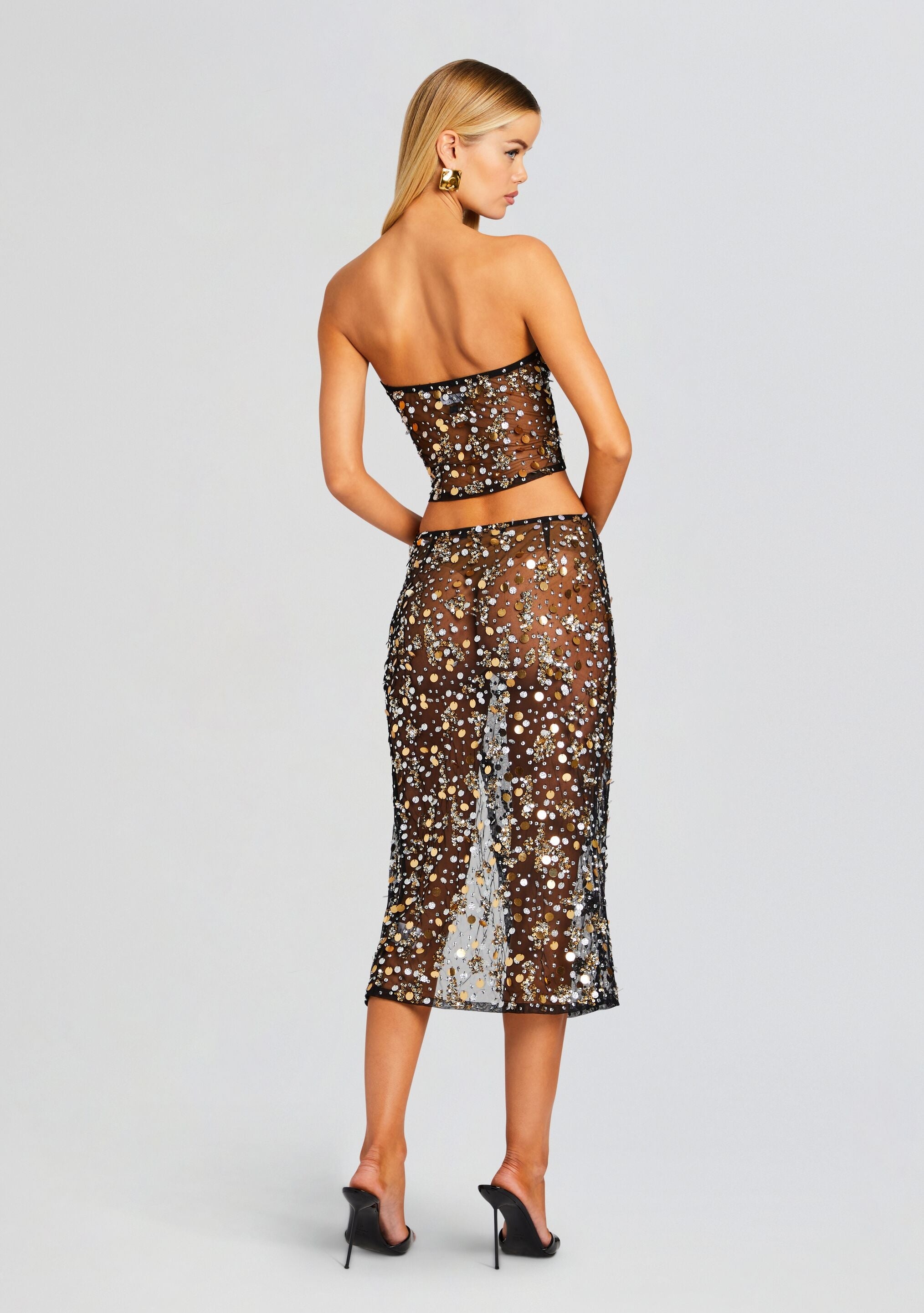 MIRAGE EMBELLISHED SKIRT - 4