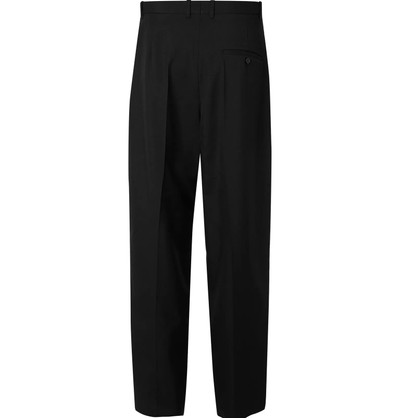 BALENCIAGA Pleated Wool-Blend Twill Trousers outlook