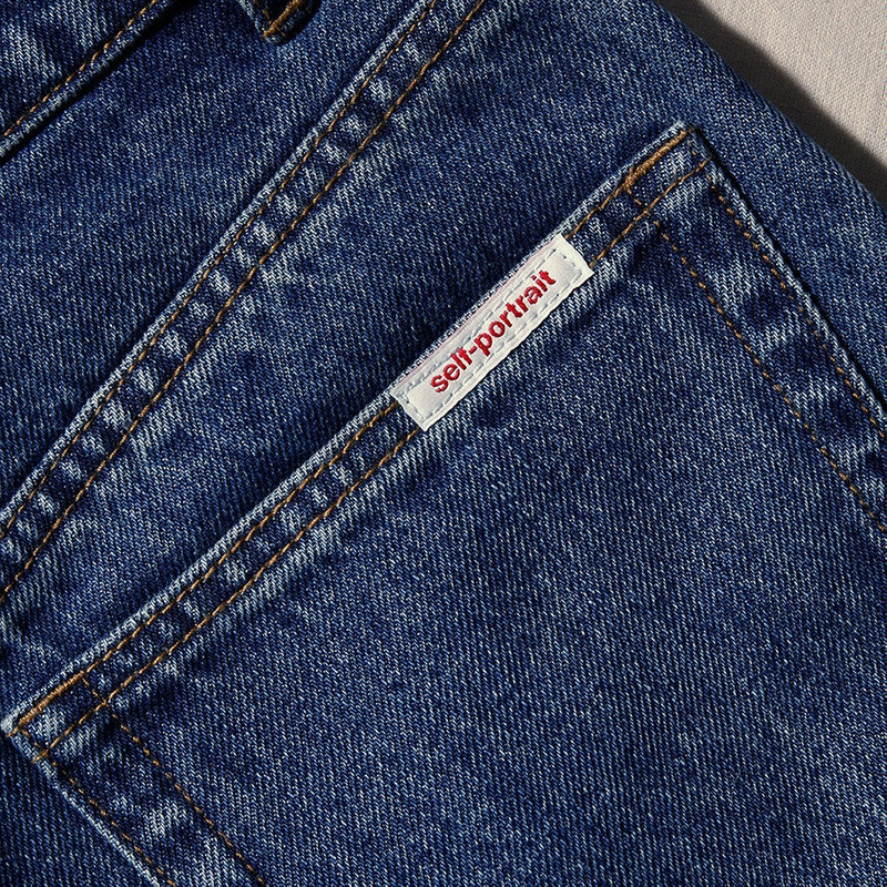 Denim Straight Leg Jeans 6