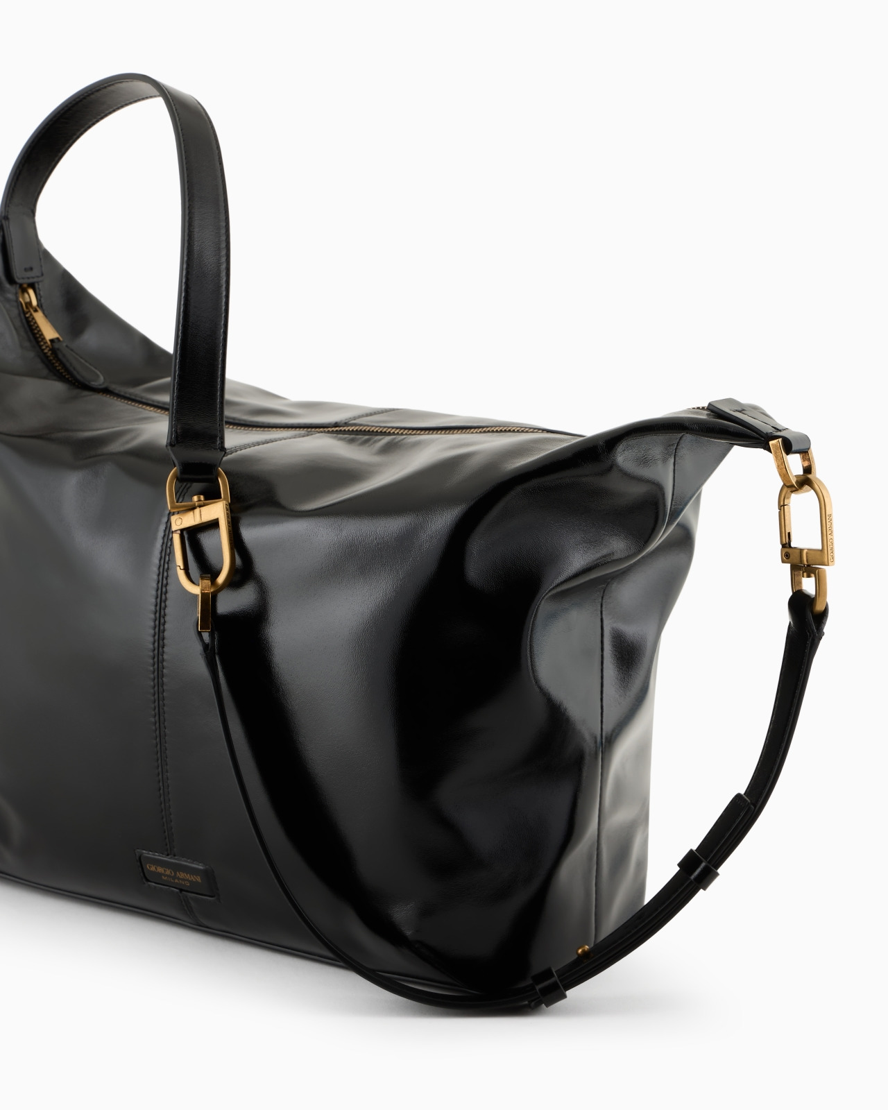 La Prima Soft large hobo bag in patent nappa leather - 5