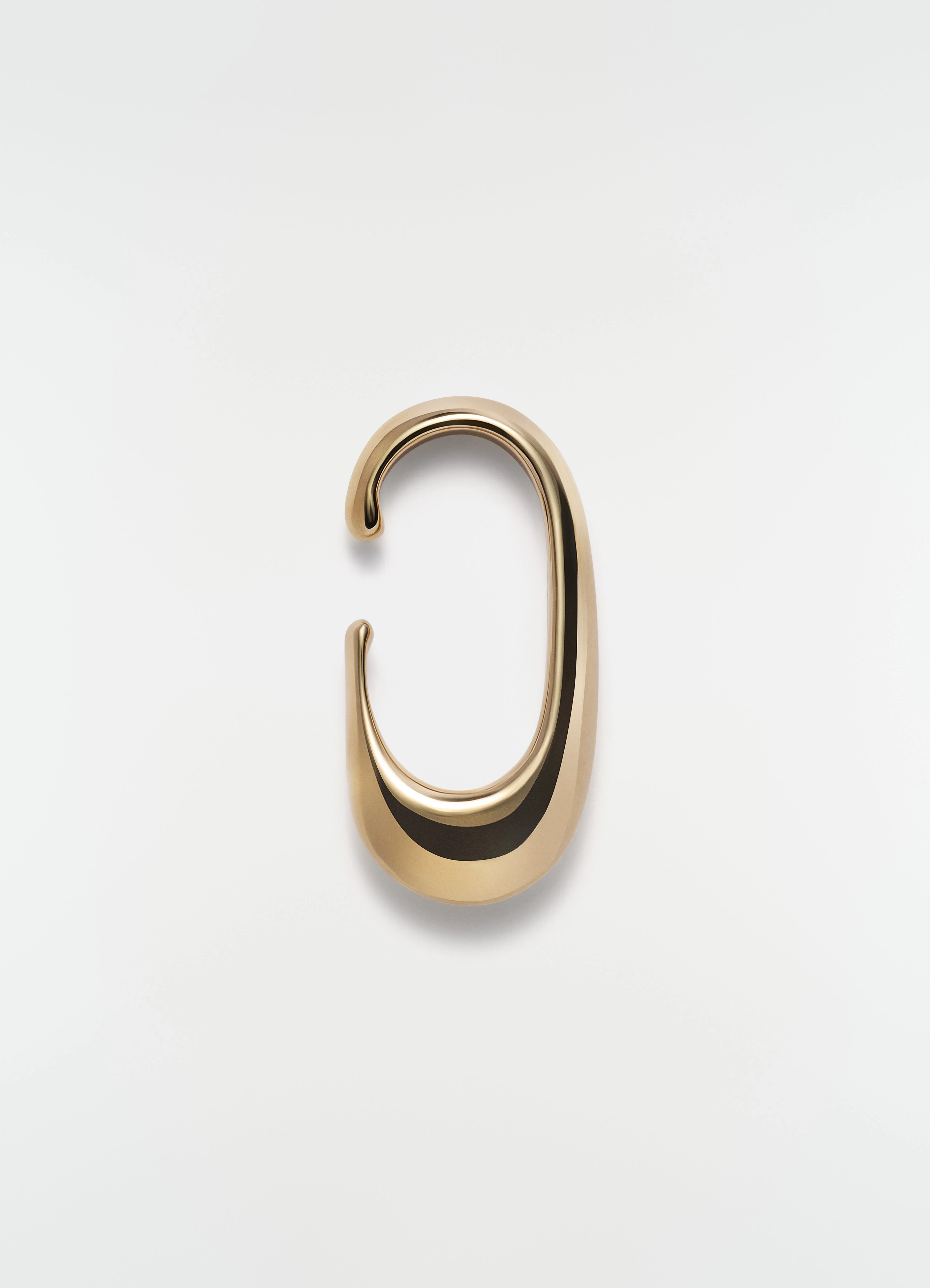 LONG DROP EARCUFF IN GOLD-PLATED STERLING SILVER - 1
