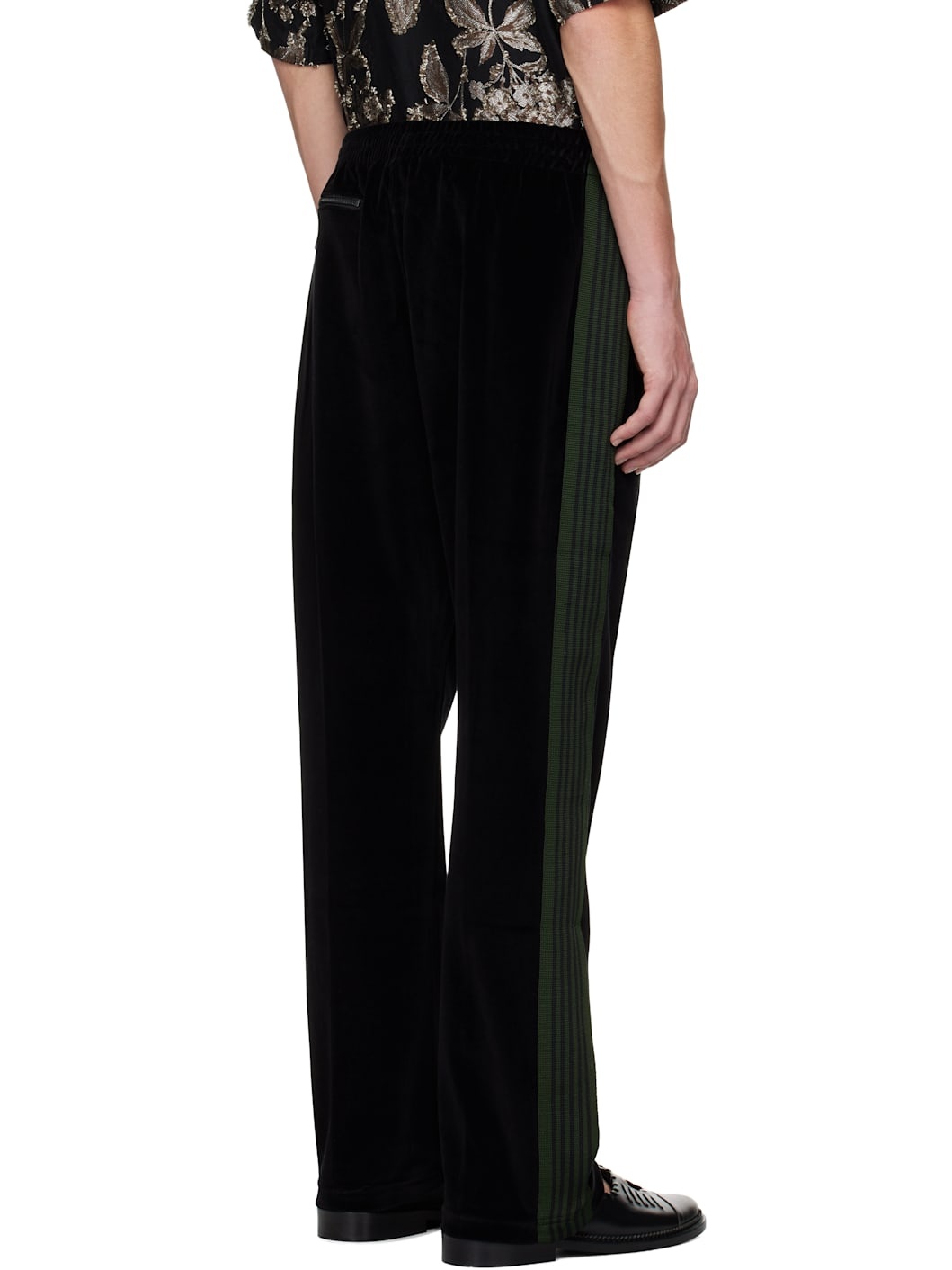 Black Narrow Track Pants - 3