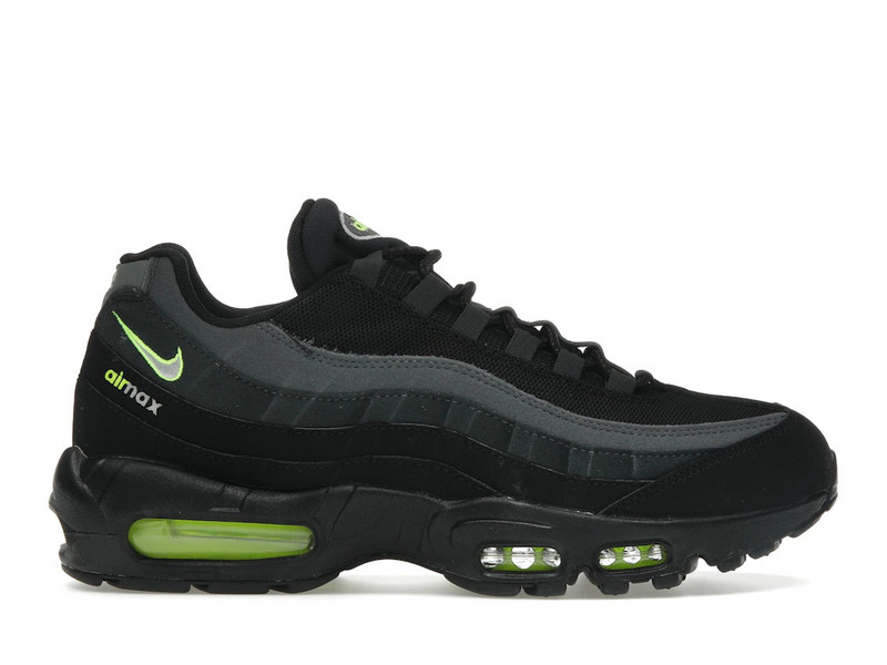 Nike Air Max 95 Retro Logo Black Grey Volt - 1