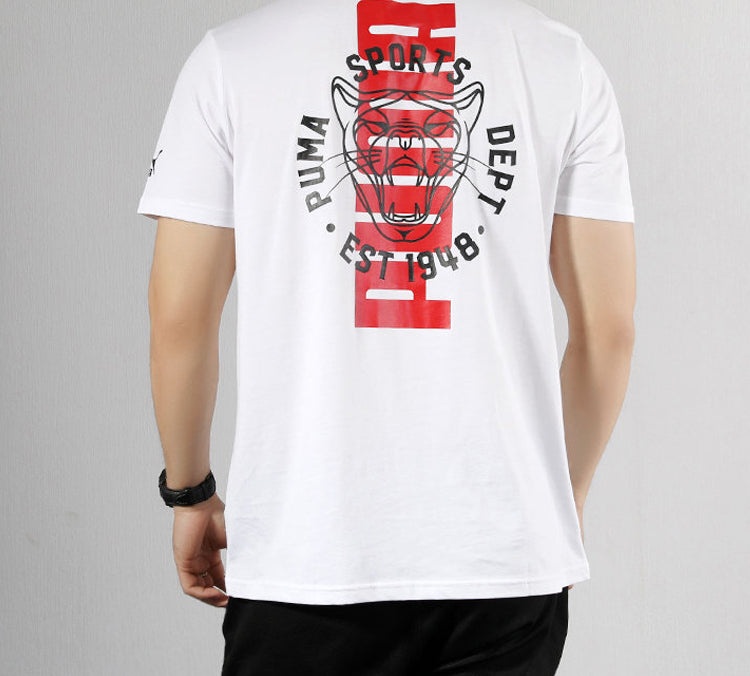 PUMA Graphic Vintage Cat Tee 'White' 578728-02 - 4