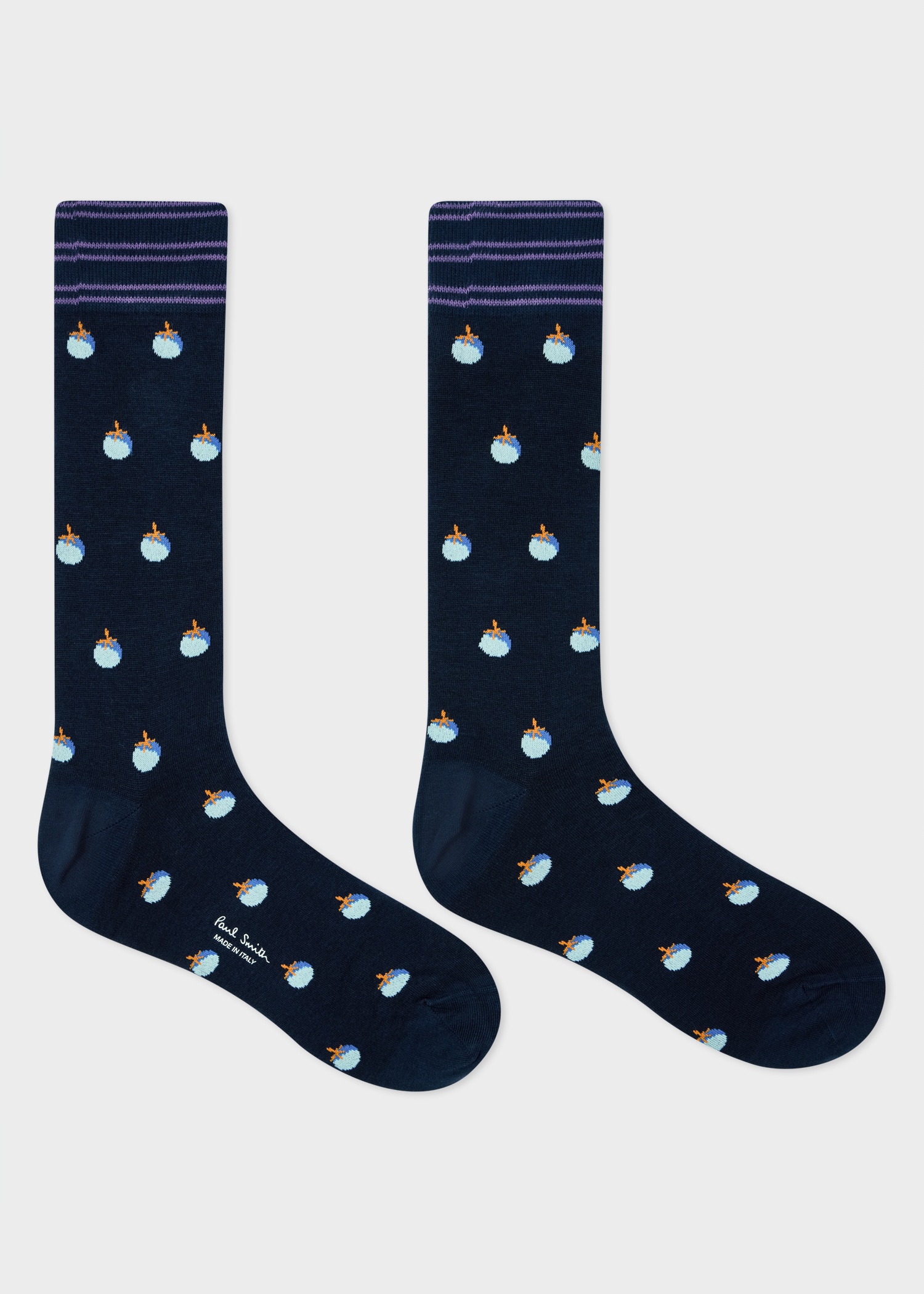 Navy 'Tomato' Socks - 2