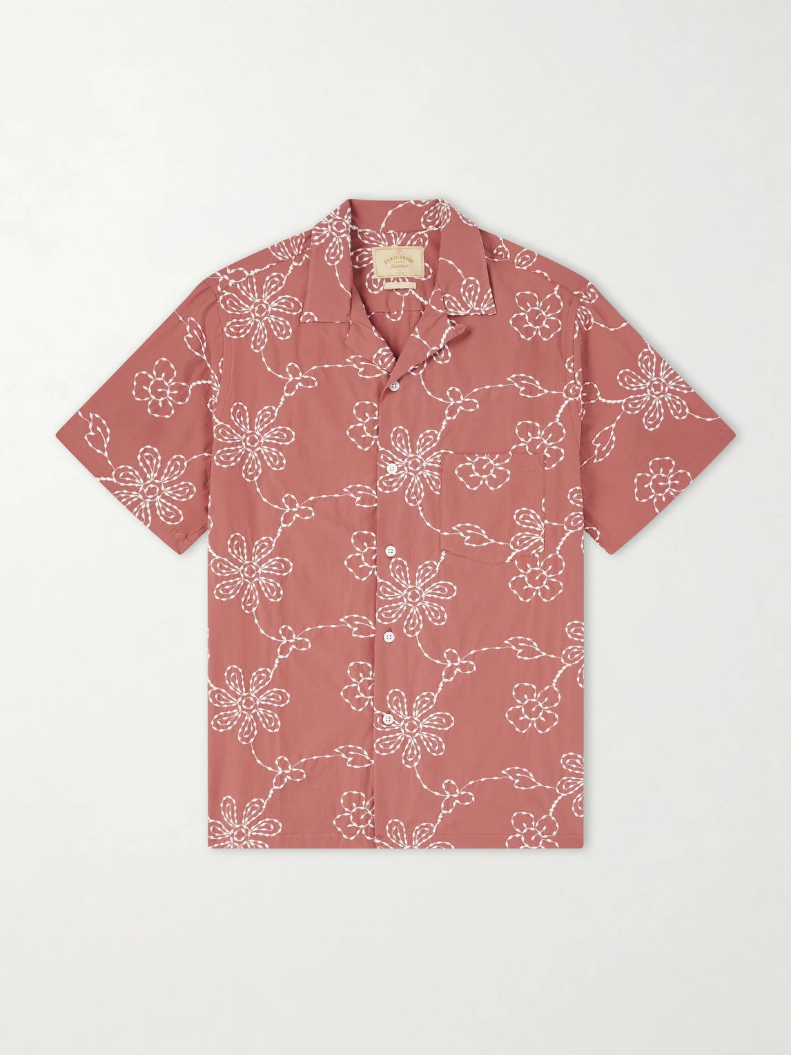Compota Embroidered Cotton-Blend Shirt - 1