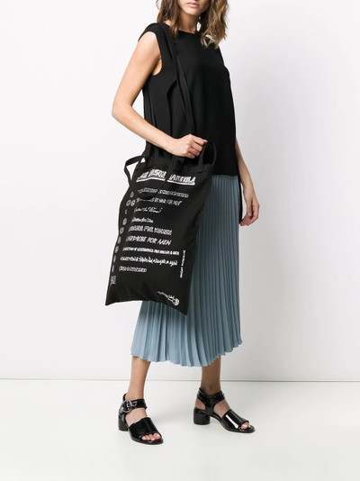 MM6 Maison Margiela logo print tote bag outlook