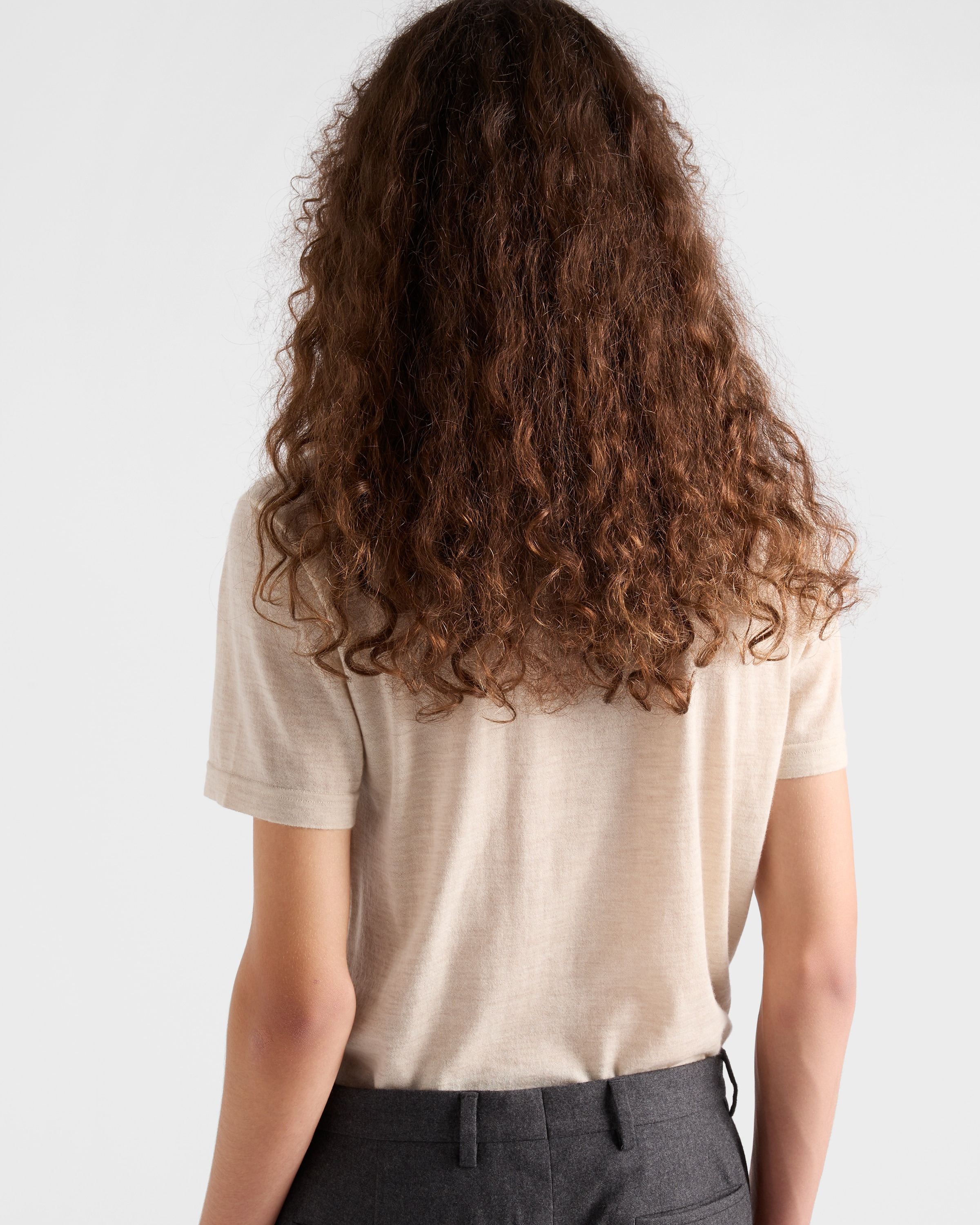 Oversized cashmere T-shirt - 5