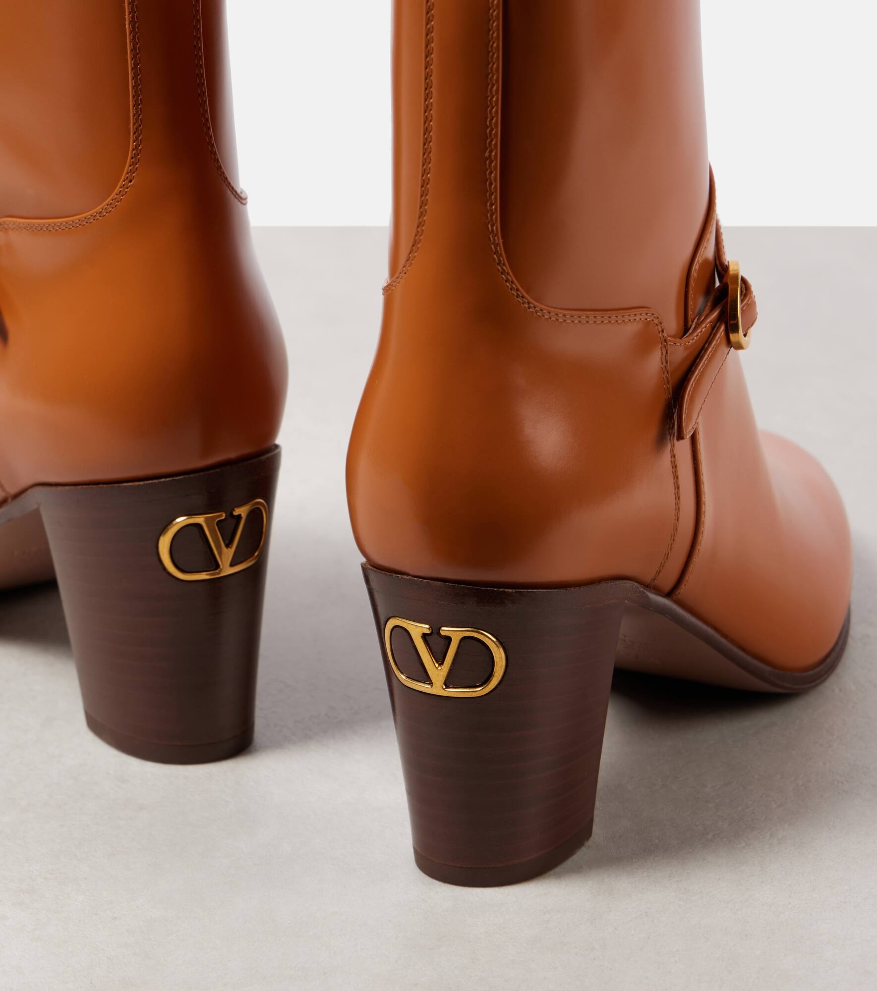 Pattie 75 leather ankle boots - 5