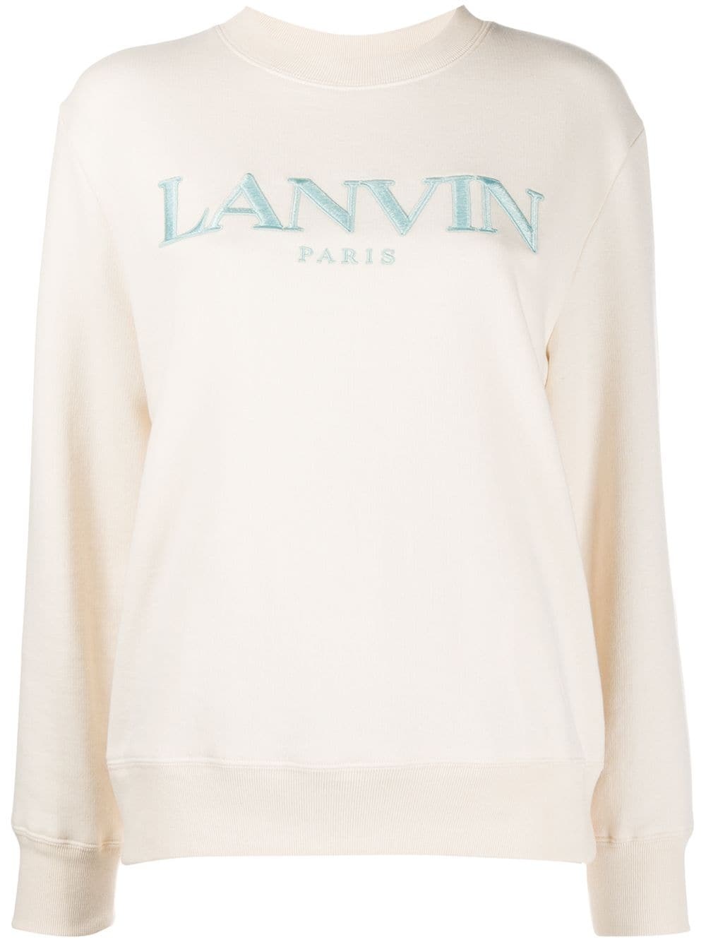 embroidered logo sweatshirt - 1