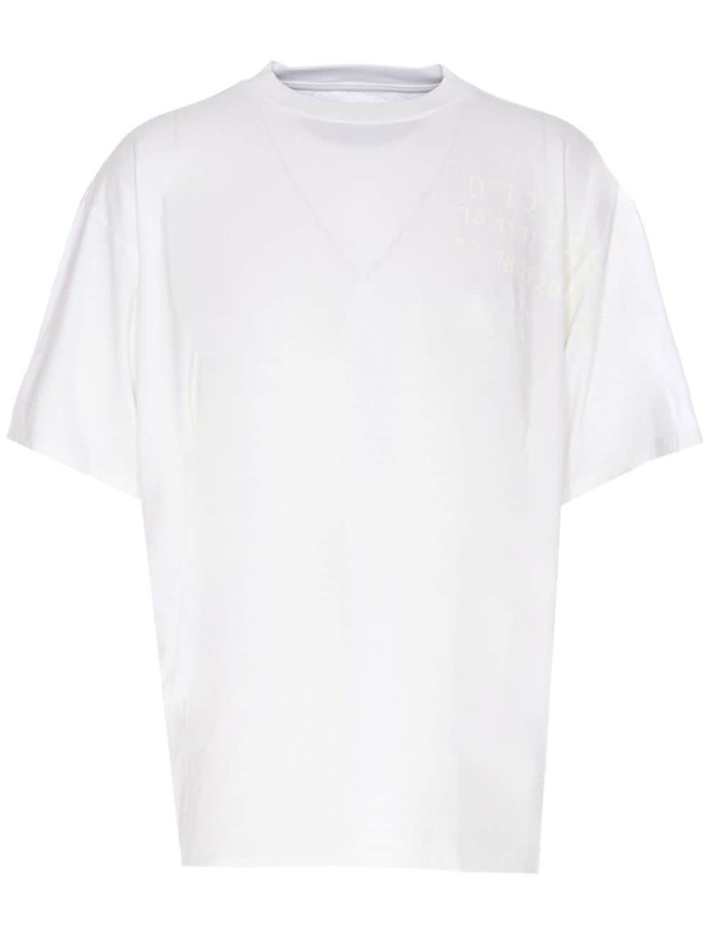 numbers-print T-shirt 1
