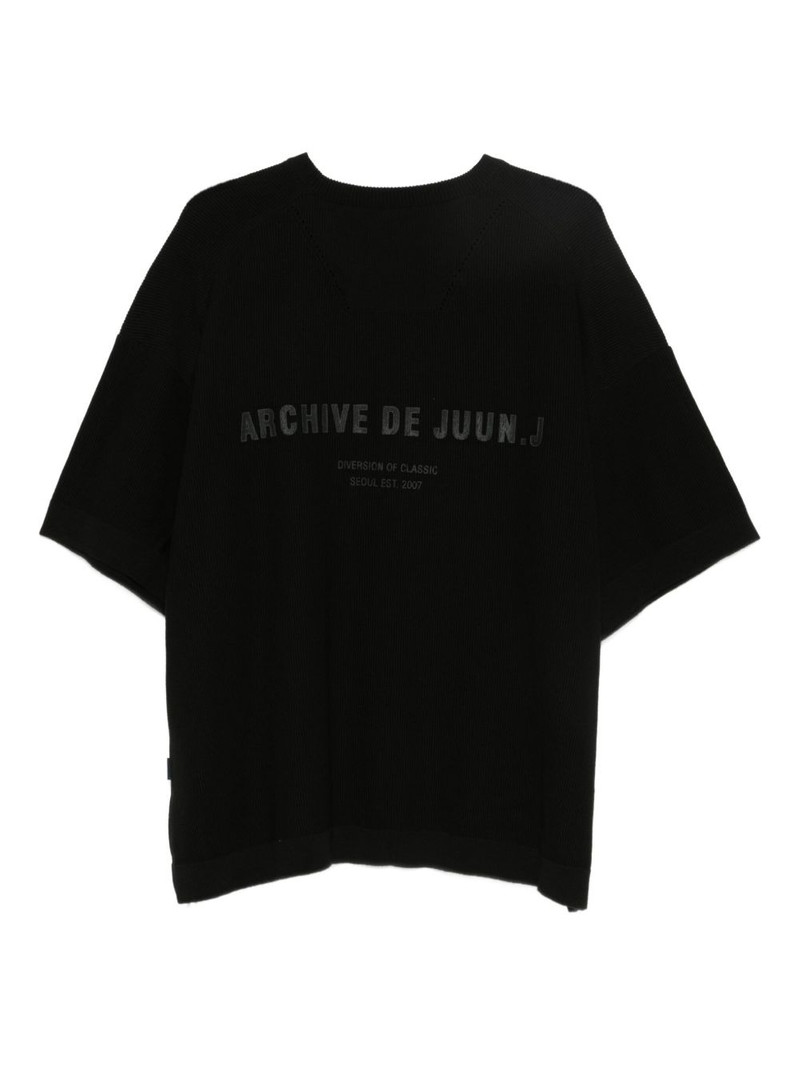 JUUN.J logo-print T-shirt outlook