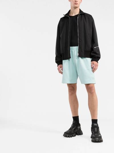 BALENCIAGA logo-embroidered track shorts outlook