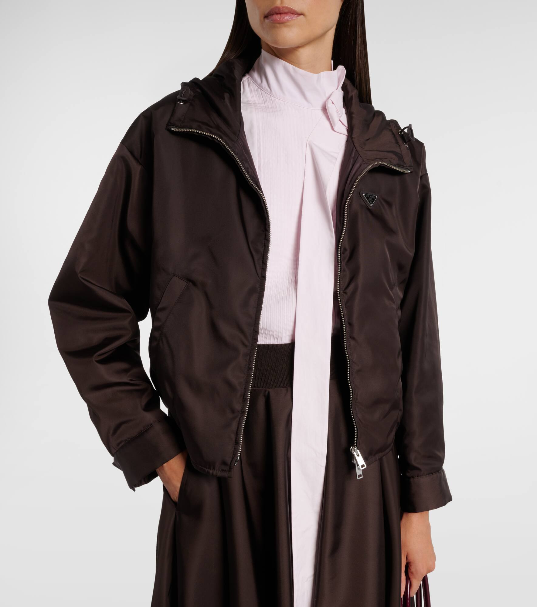 Re-Nylon hooded jacket - 6