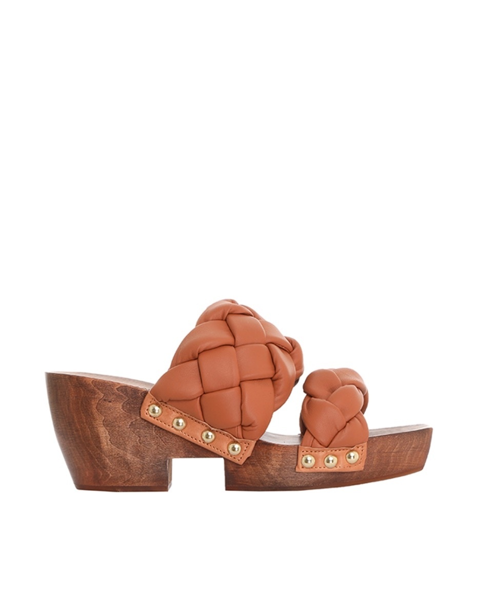 BRAIDED NAPPA CLOG - 1