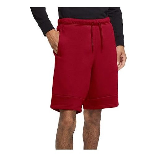 Air Jordan Jumpman Logo Basketball Sports Knit Shorts Red CK6707-687 - 1