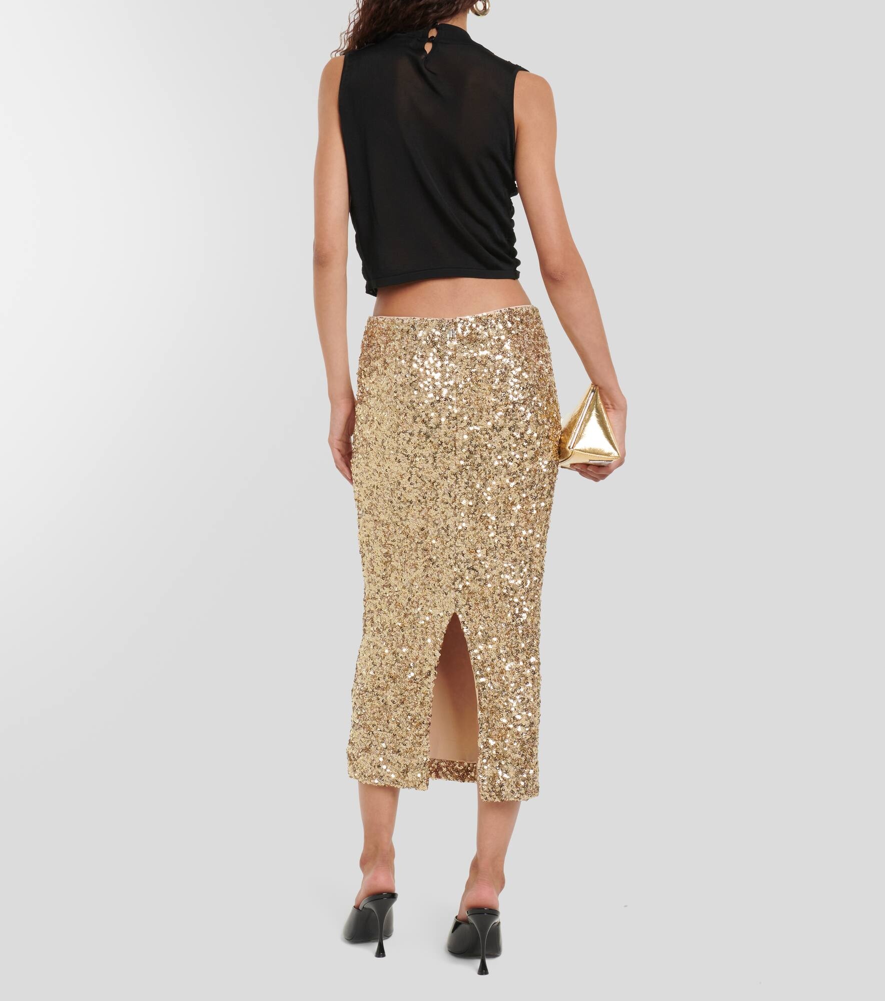 Sequined midi skirt - 3