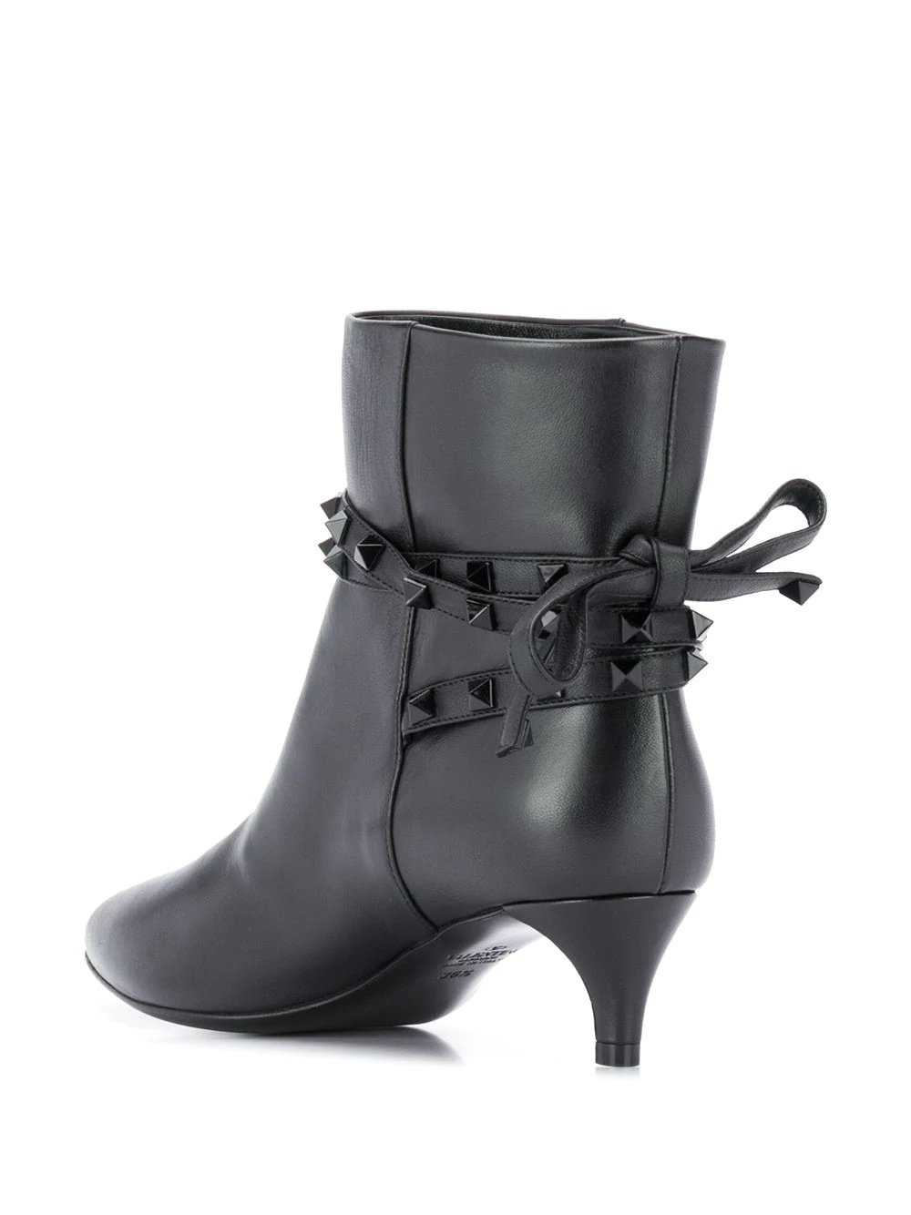 Rockstud leather ankle boots - 3