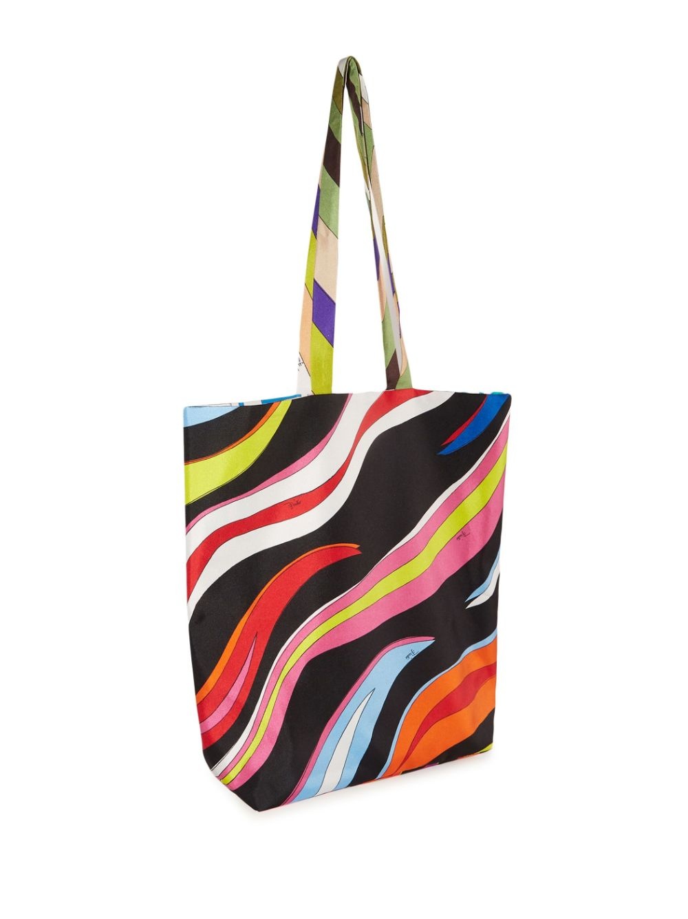 Gallery reversible silk tote bag - 3