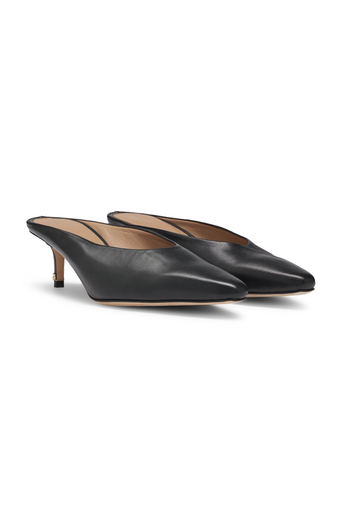 BACKLESS MULES IN NAPPA LEATHER - 2