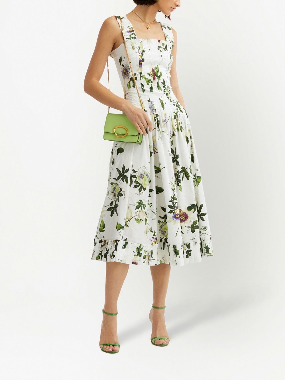 floral-print midi dress - 2